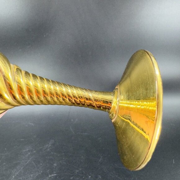 Venetian Art Glass Vase Raised Flowers Ruby Red Heavy Gold Painted Made In Italy - Picture 14 of 15